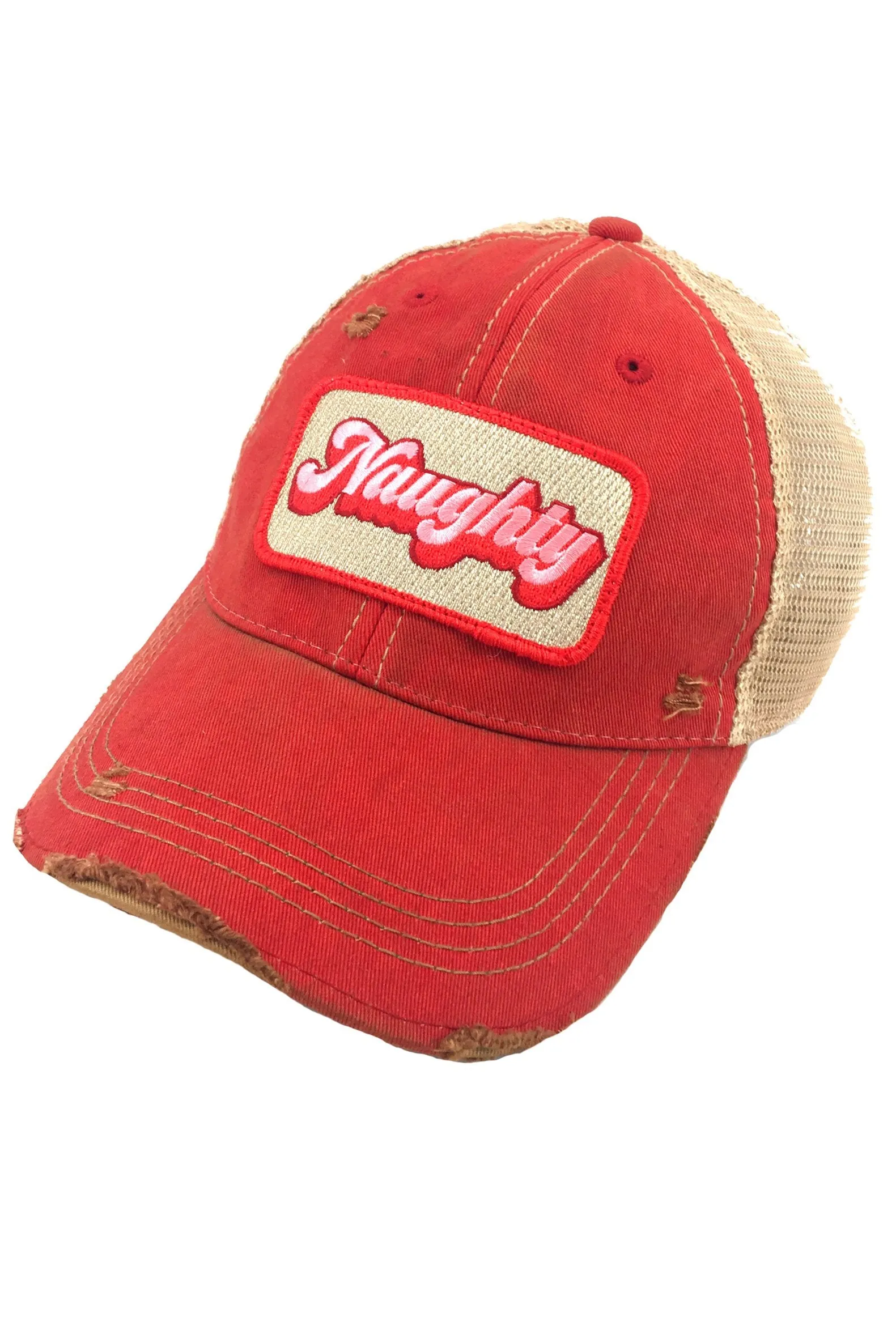 METALLIC NAUGHTY PATCH HAT