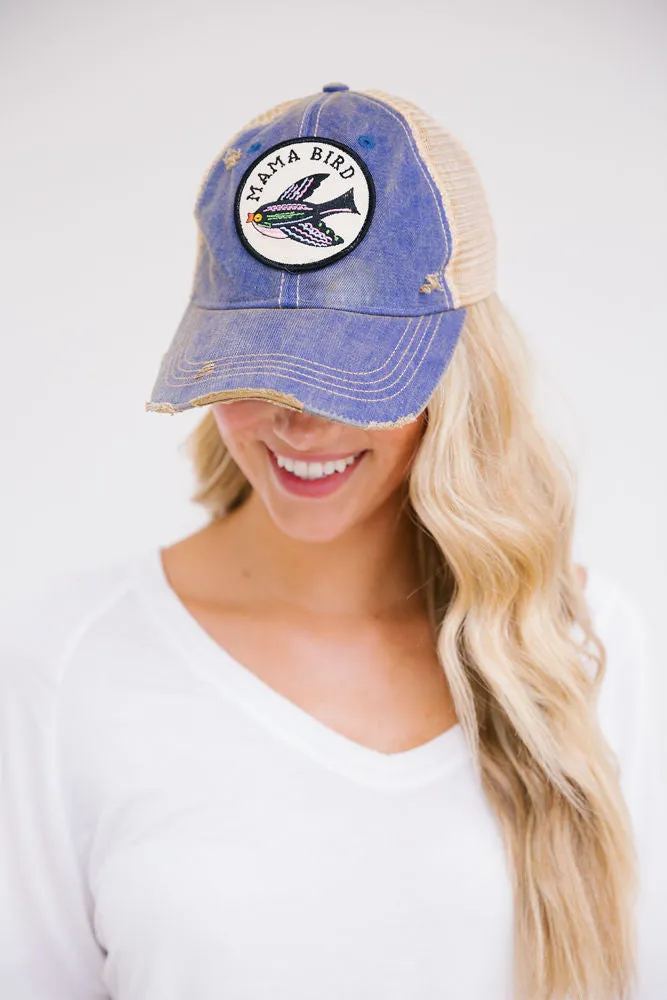MIDNIGHT MAMA BIRD PATCH HAT