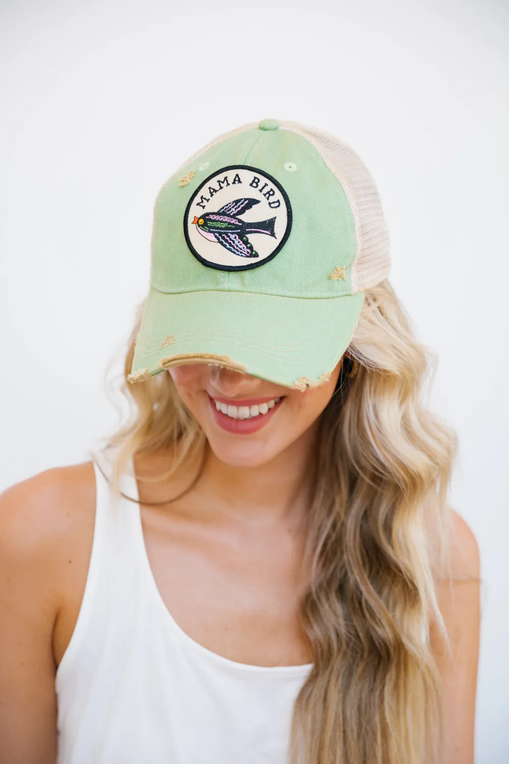 MIDNIGHT MAMA BIRD PATCH HAT