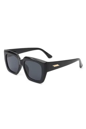 Minka Square Retro Flat Top Cat Eye Sunglasses