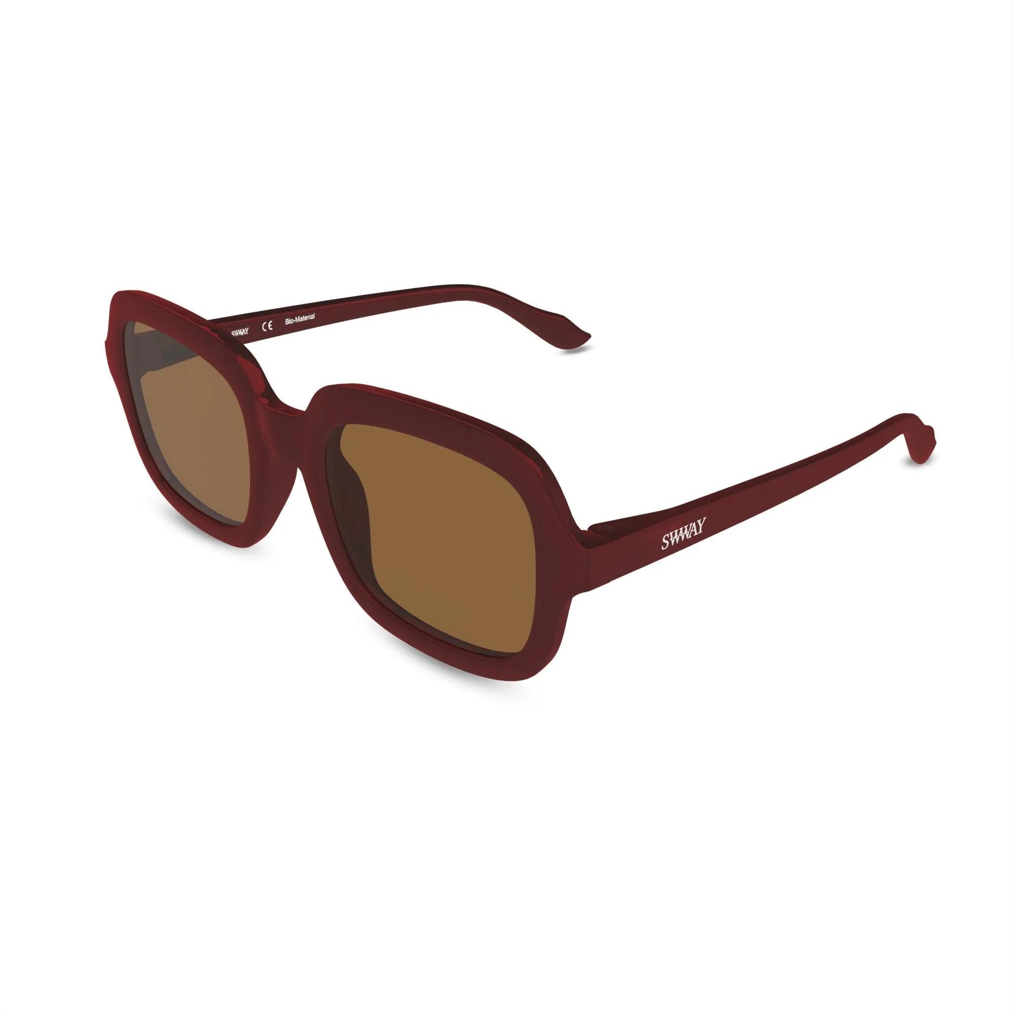 Montenegro Squares Sunglasses in Maroon