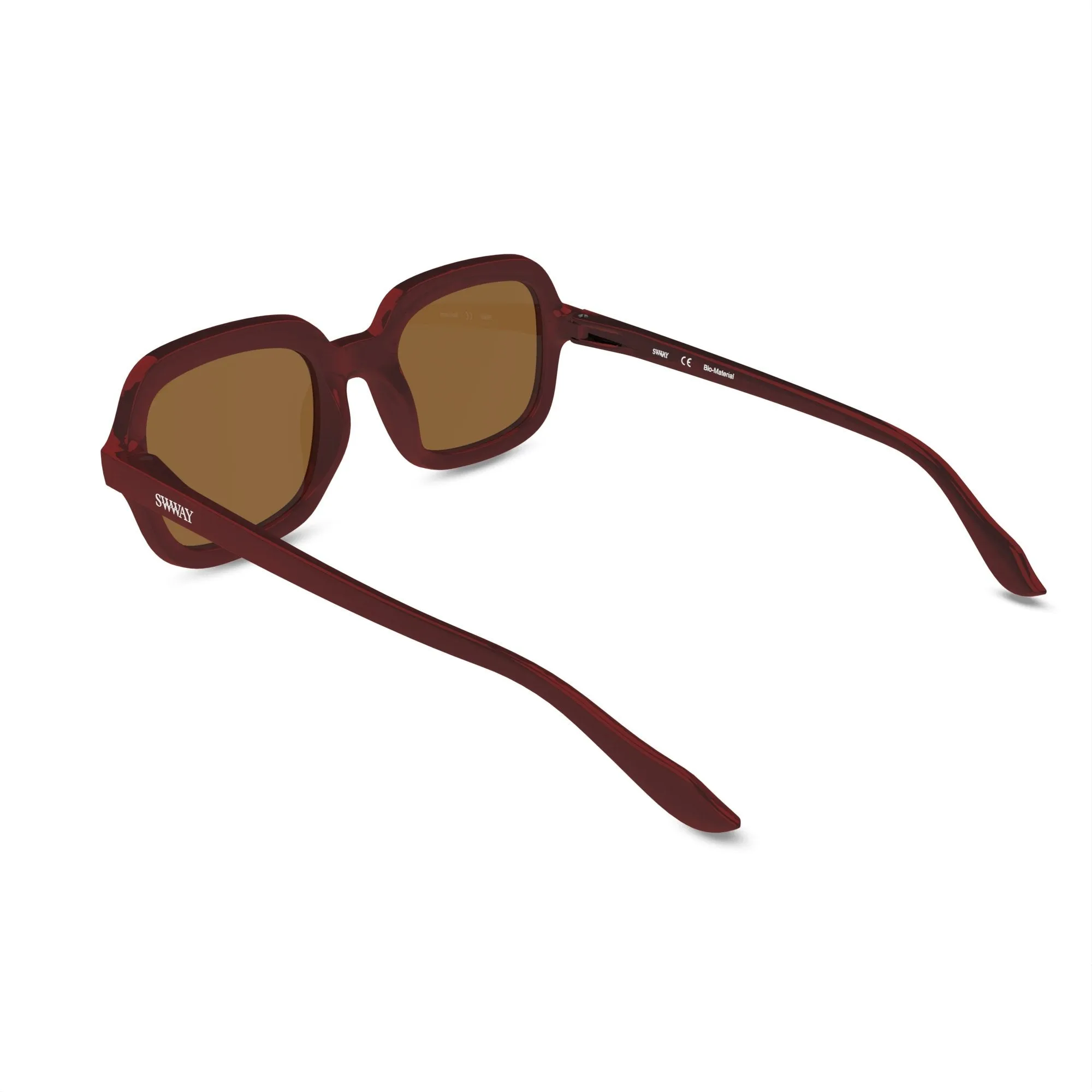 Montenegro Squares Sunglasses in Maroon