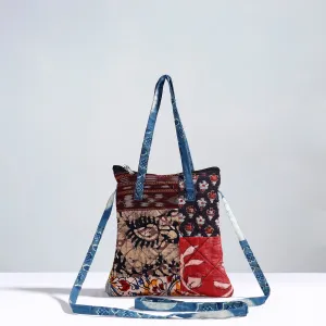 Multicolor - Handmade Quilted Cotton Patchwork Sling Bag 10