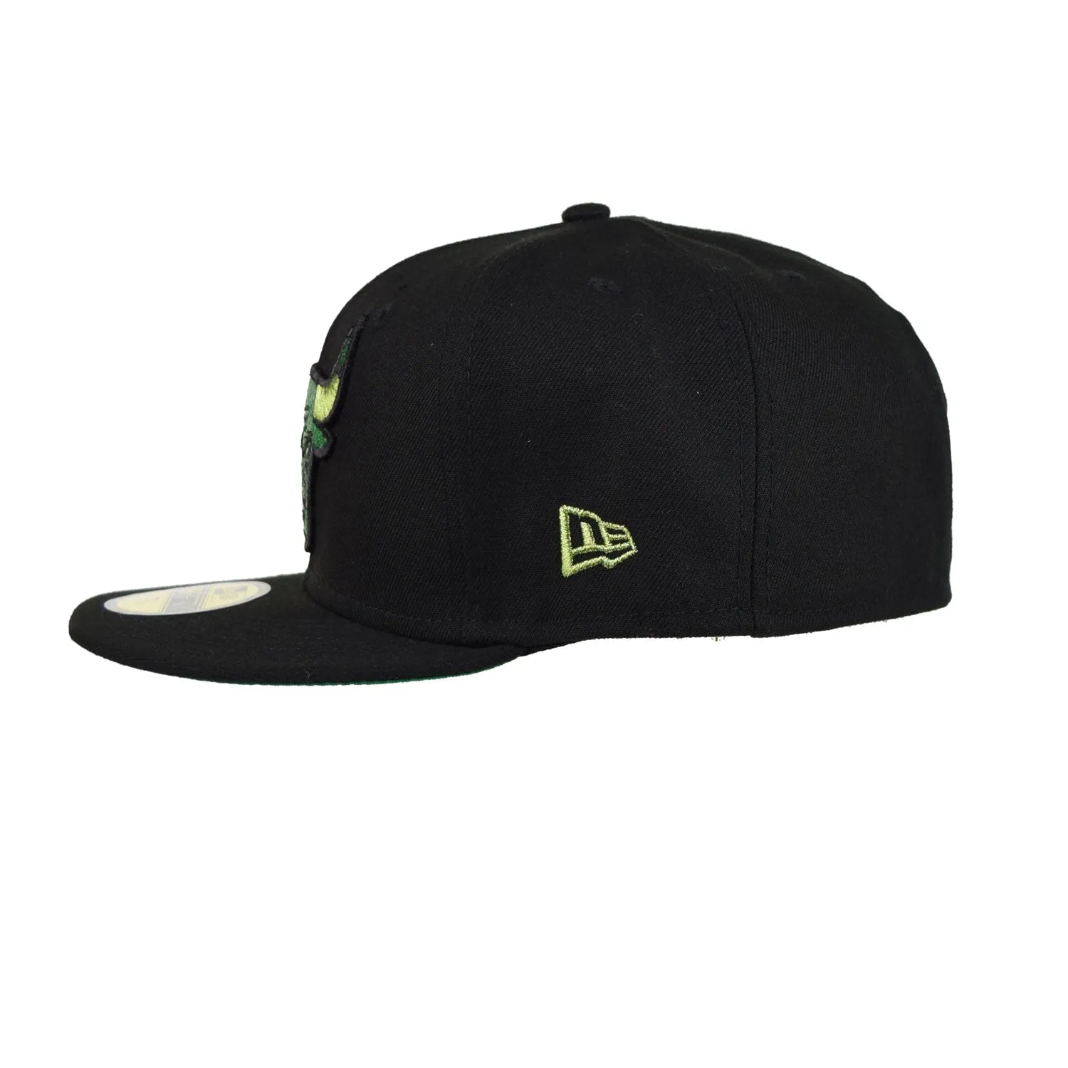 New Era Chicago Bulls Metallic Pop 59Fifty Men's Fitted Hat Black-Green