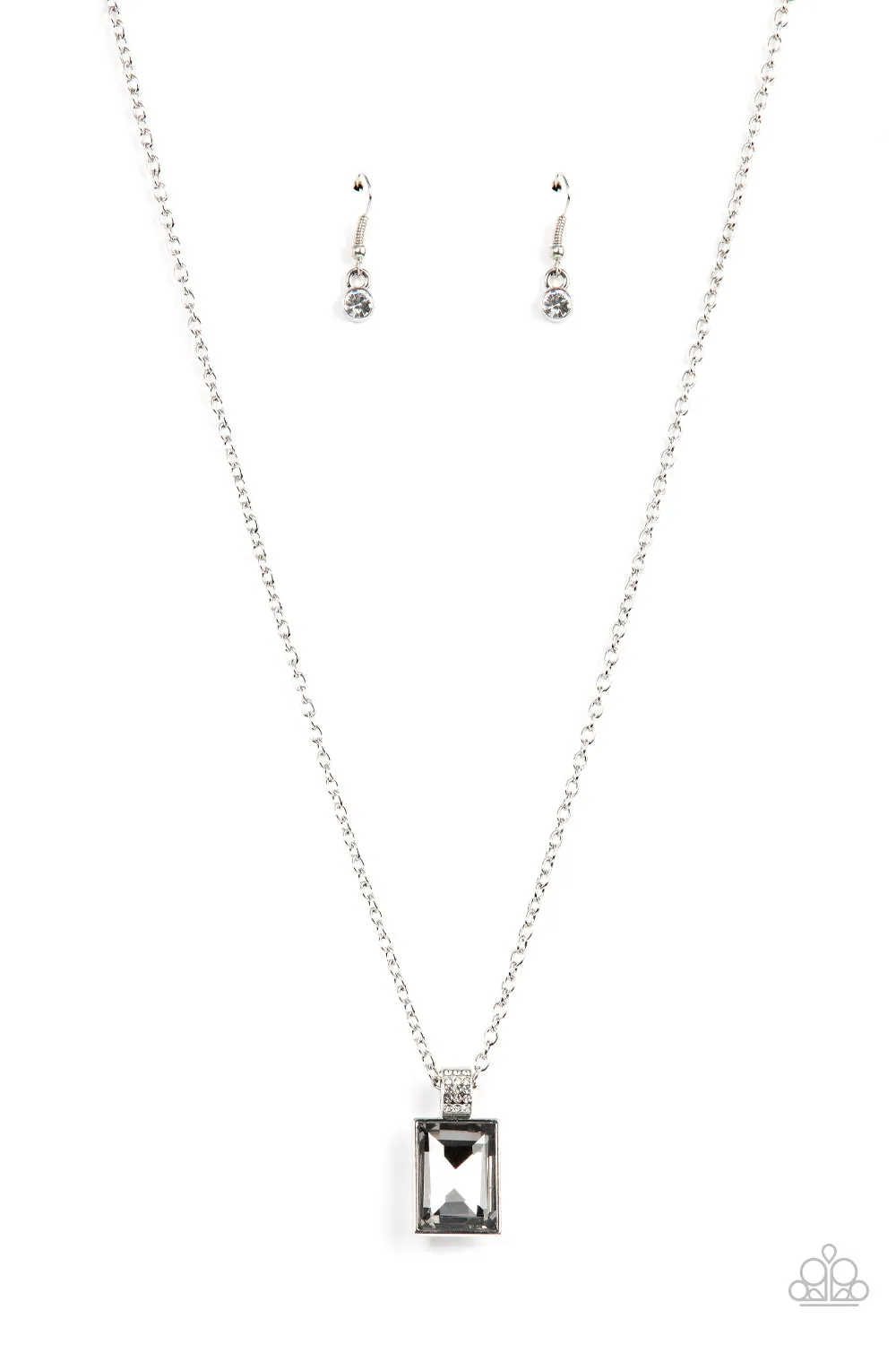 Paparazzi Understated Dazzle - Silver Necklace
