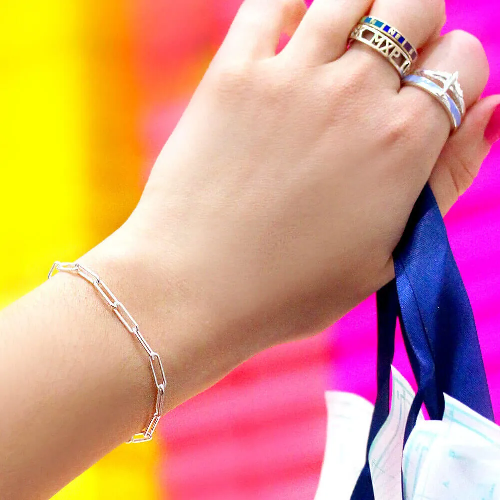 Paperclip Bracelet, Gold