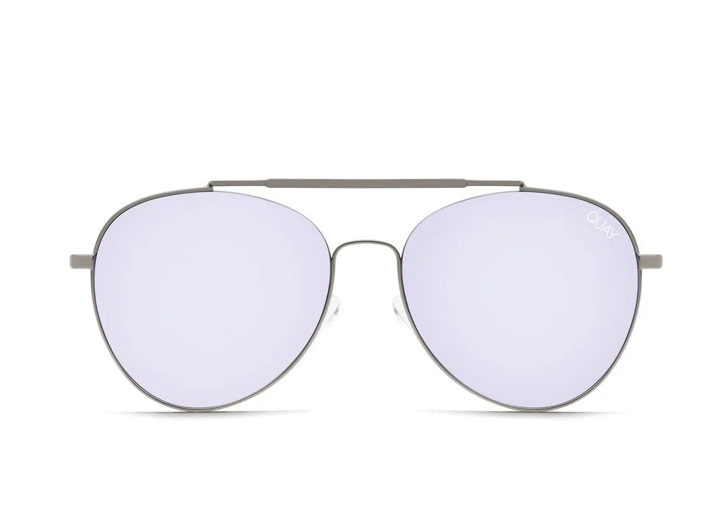 Quay - Lickety Split Gunmetal/Purple Mirror