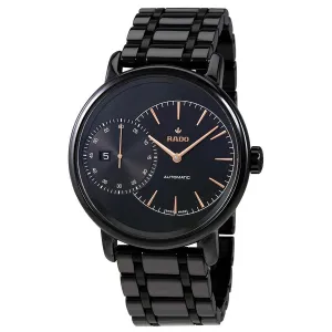 Rado Diamaster Grande Seconde Automatic Black High-tech Ceramic Men's Watch R14127152