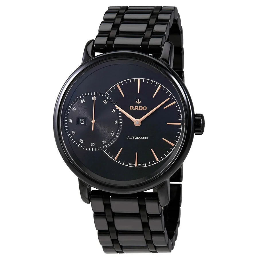 Rado Diamaster Grande Seconde Automatic Black High-tech Ceramic Men's Watch R14127152