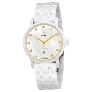 Rado DiaMaster Mother Of Pearl Dial Automatic Ladies Ceramic Watch R14044917