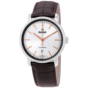 Rado DiaMaster XL Silver Dial Automatic Men's Leather Watch R14074086