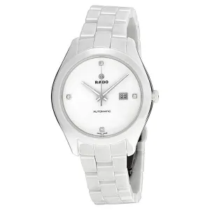 Rado Hyperchrome Automatic White Dial White Ceramic Diamond Ladies Watch R32258702