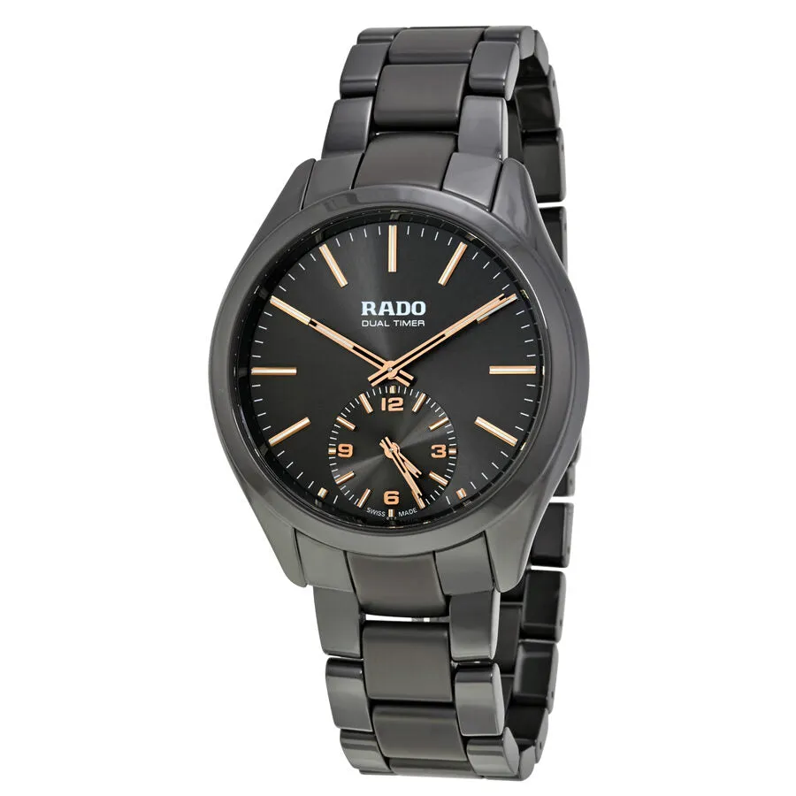 Rado Hyperchrome Dual Timer XL Touch Grey Ceramic Men's Watch R32102172