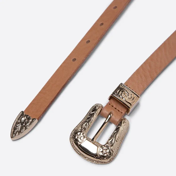Rosette Belt Natural