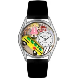 School Bus Driver Watch Small Silver Style
