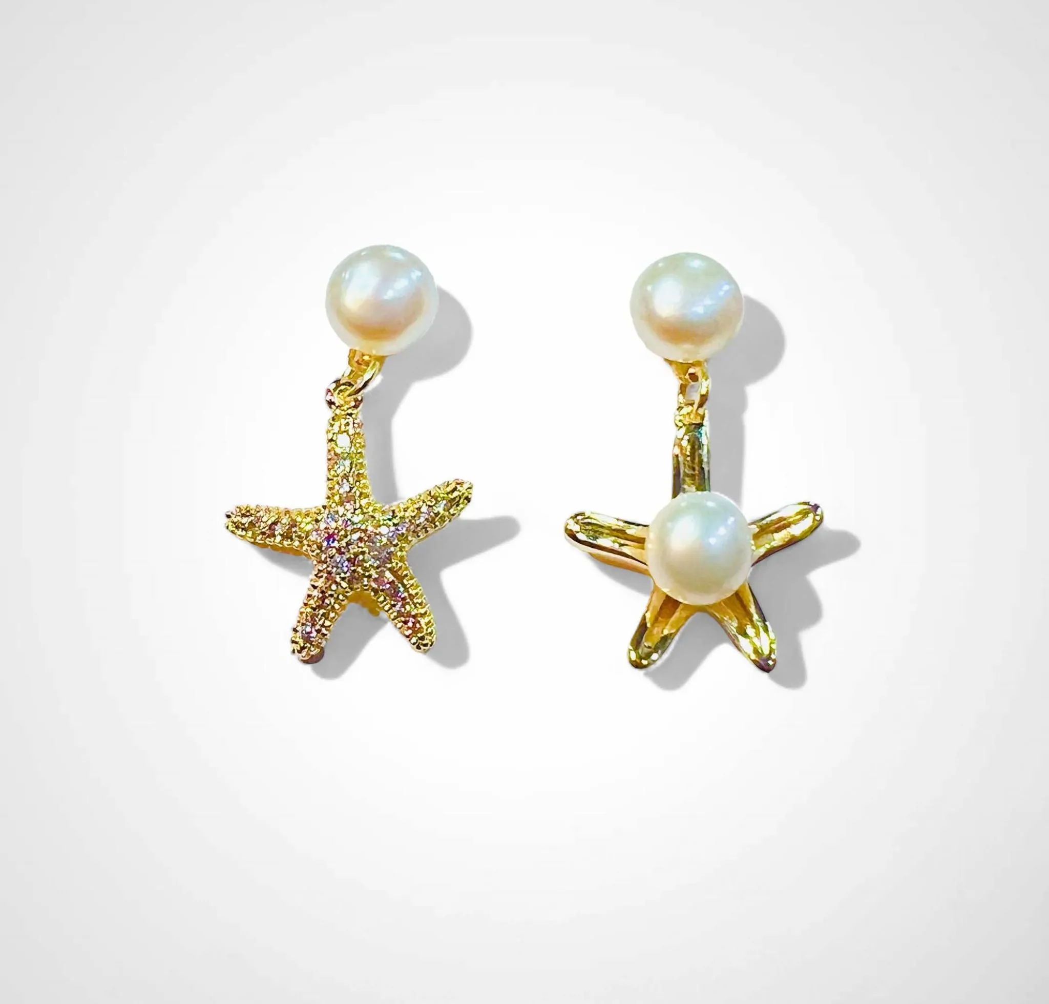Sea Star Pearl Earrings