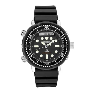 Seiko Prospex Mens Black Silicone Band Black Ana-Digi Dial Watch - SNJ025