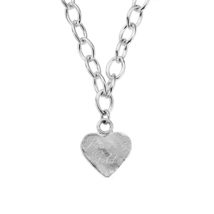 Silver Luxury Keeper's Heart Necklace