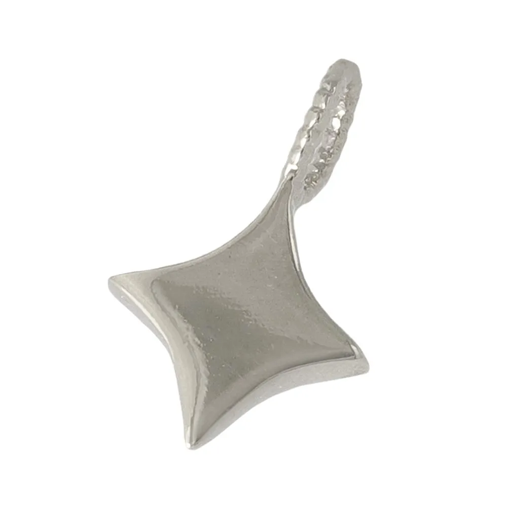 Silver Tone Star Necklace Charm