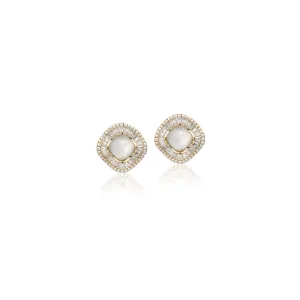 Simulated Moonstone Earrings