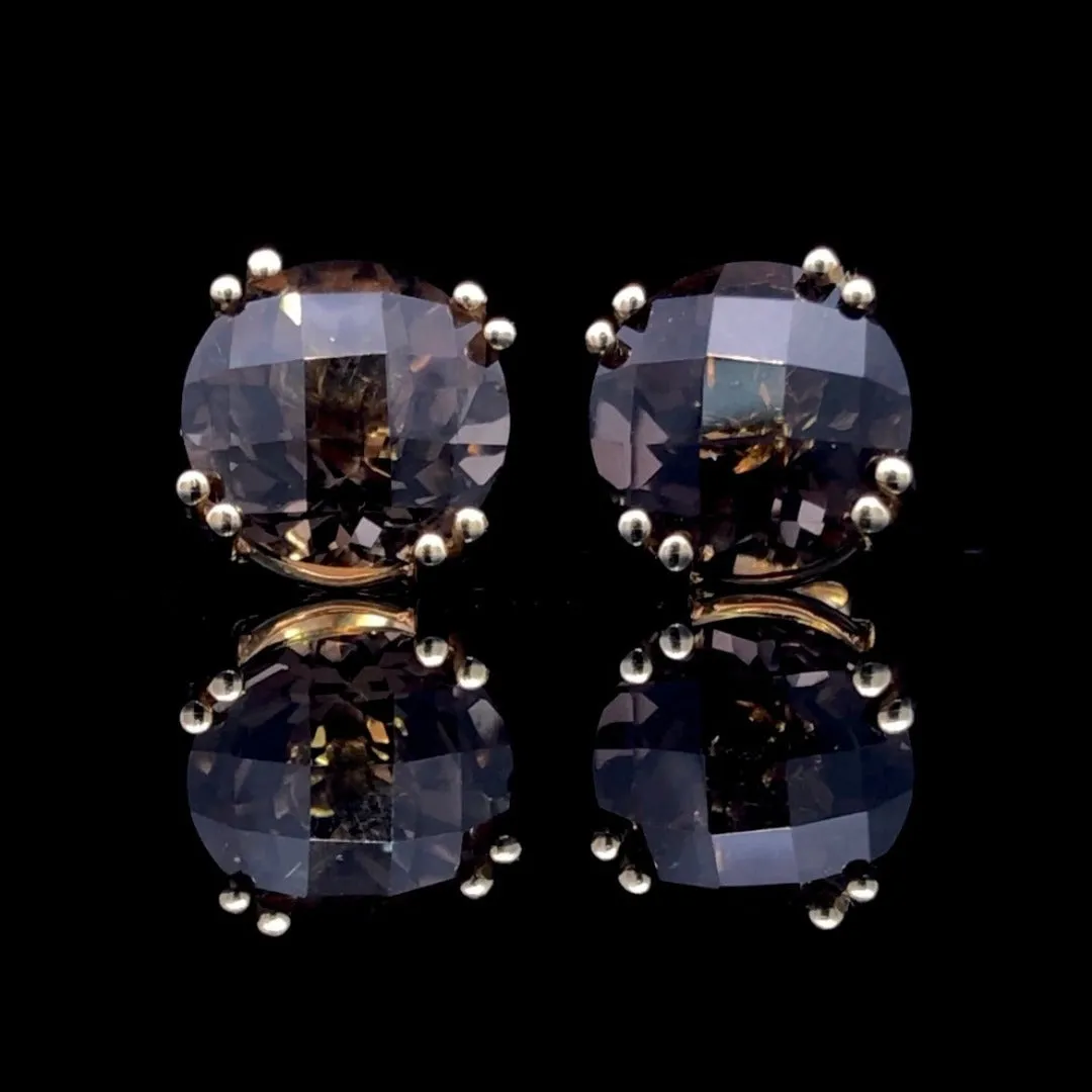 Smokey quartz earrings