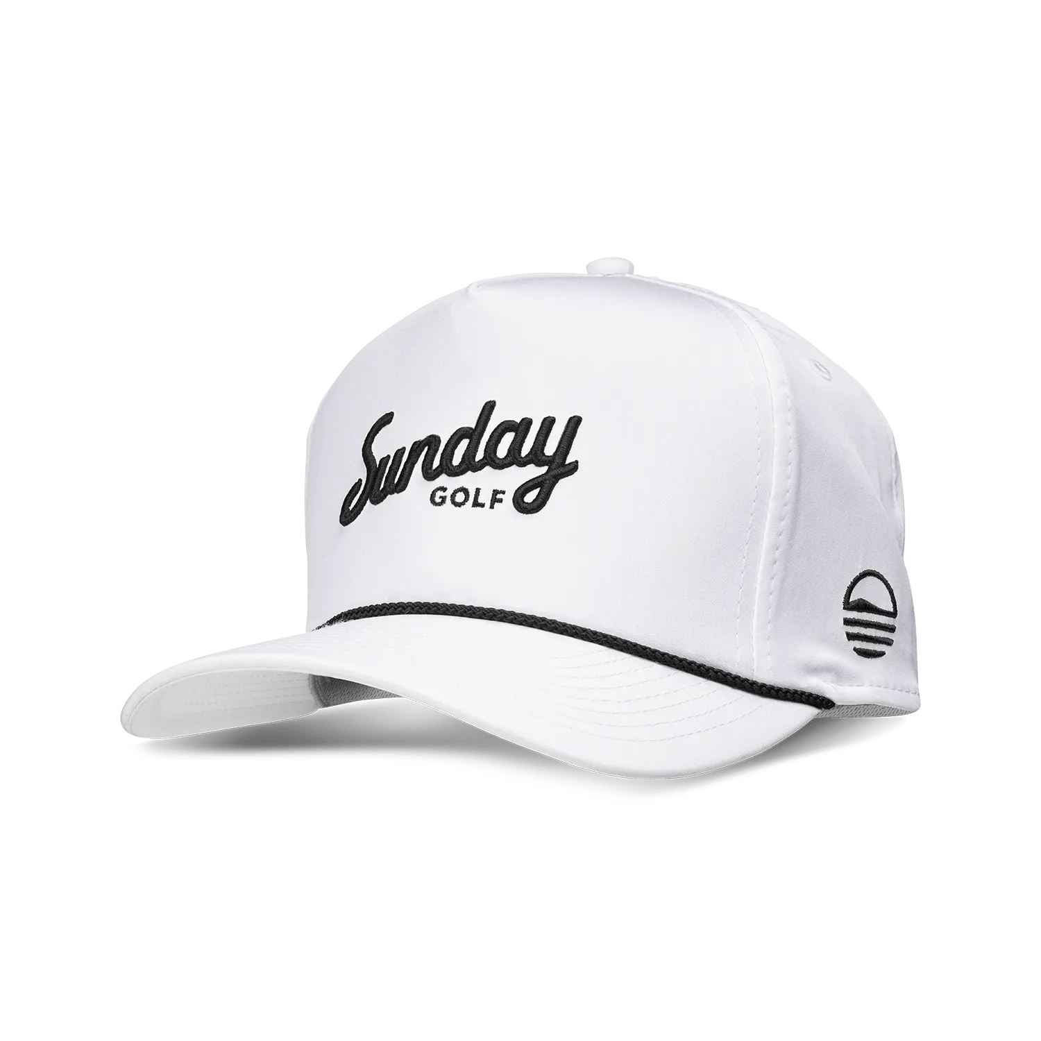 Sunday Golf Rope Hat | White & black