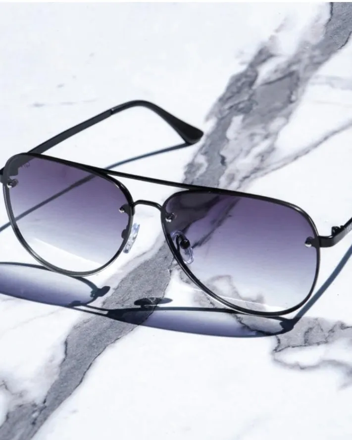 Sunglasses- Jade Black Matte/Gradient Black Lens