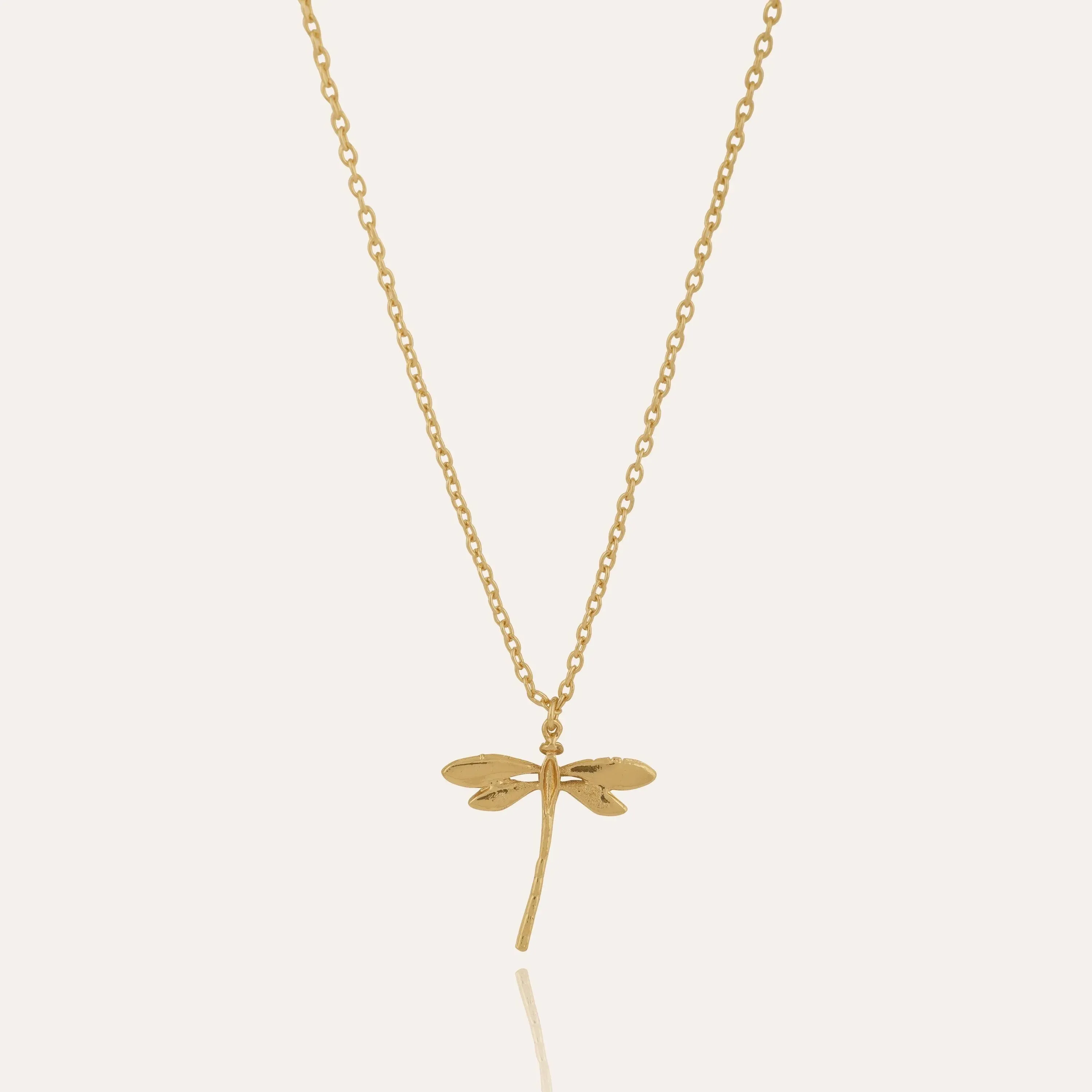 TFC Dragonfly Gold Plated Pendant Necklace