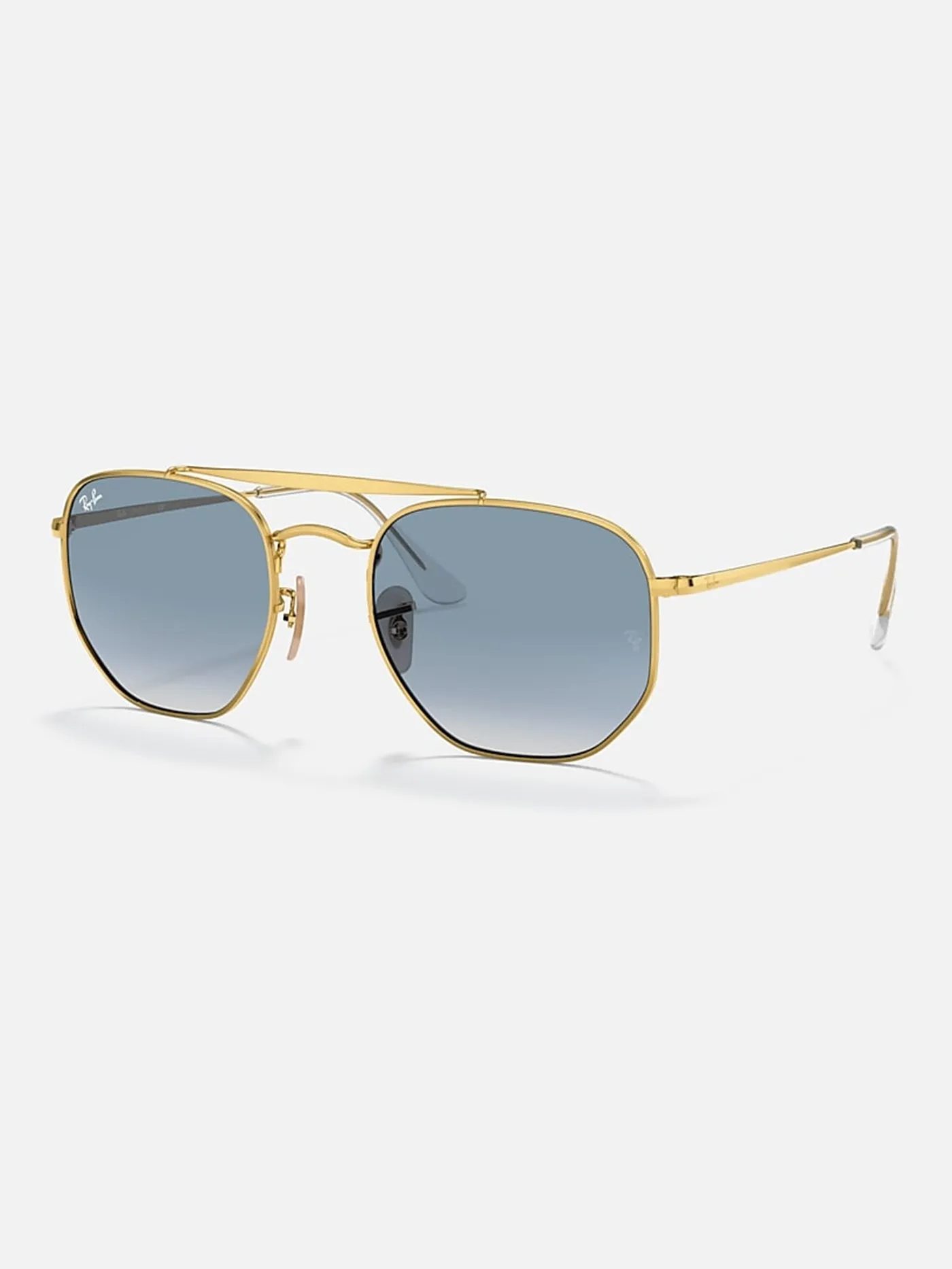 The Marshal Gold/Light Blue Gradient Sunglasses
