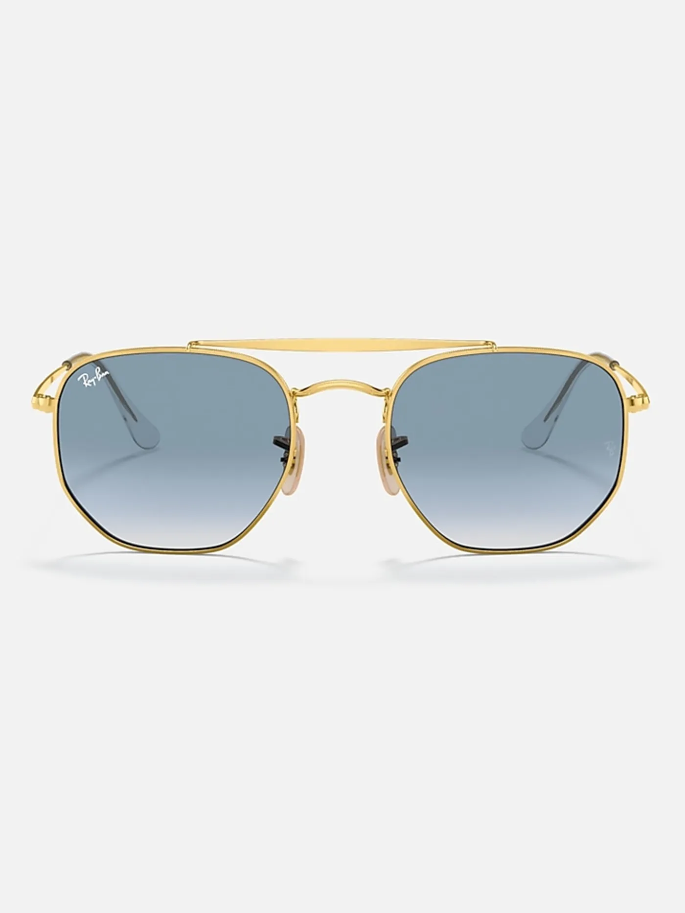 The Marshal Gold/Light Blue Gradient Sunglasses