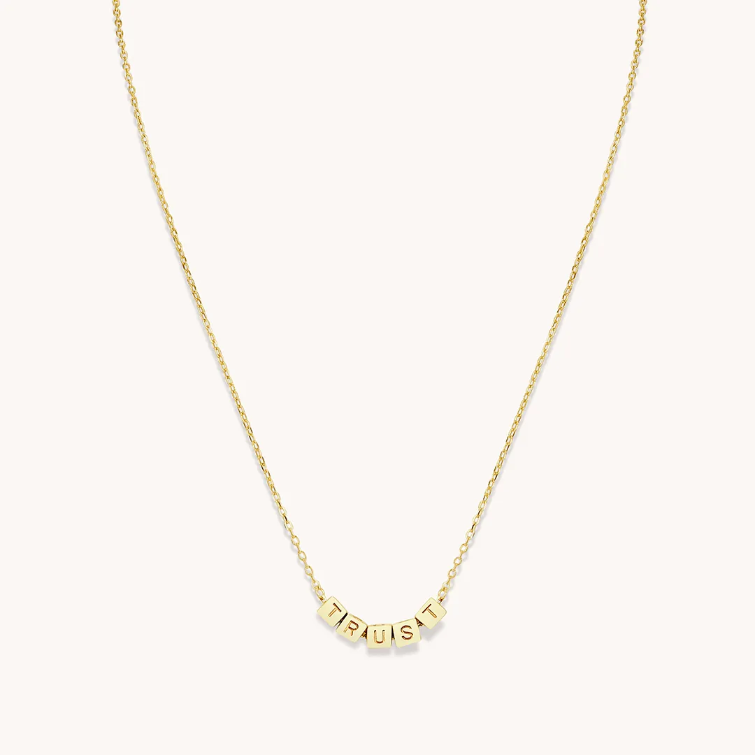 Tiny Words Trust Necklace
