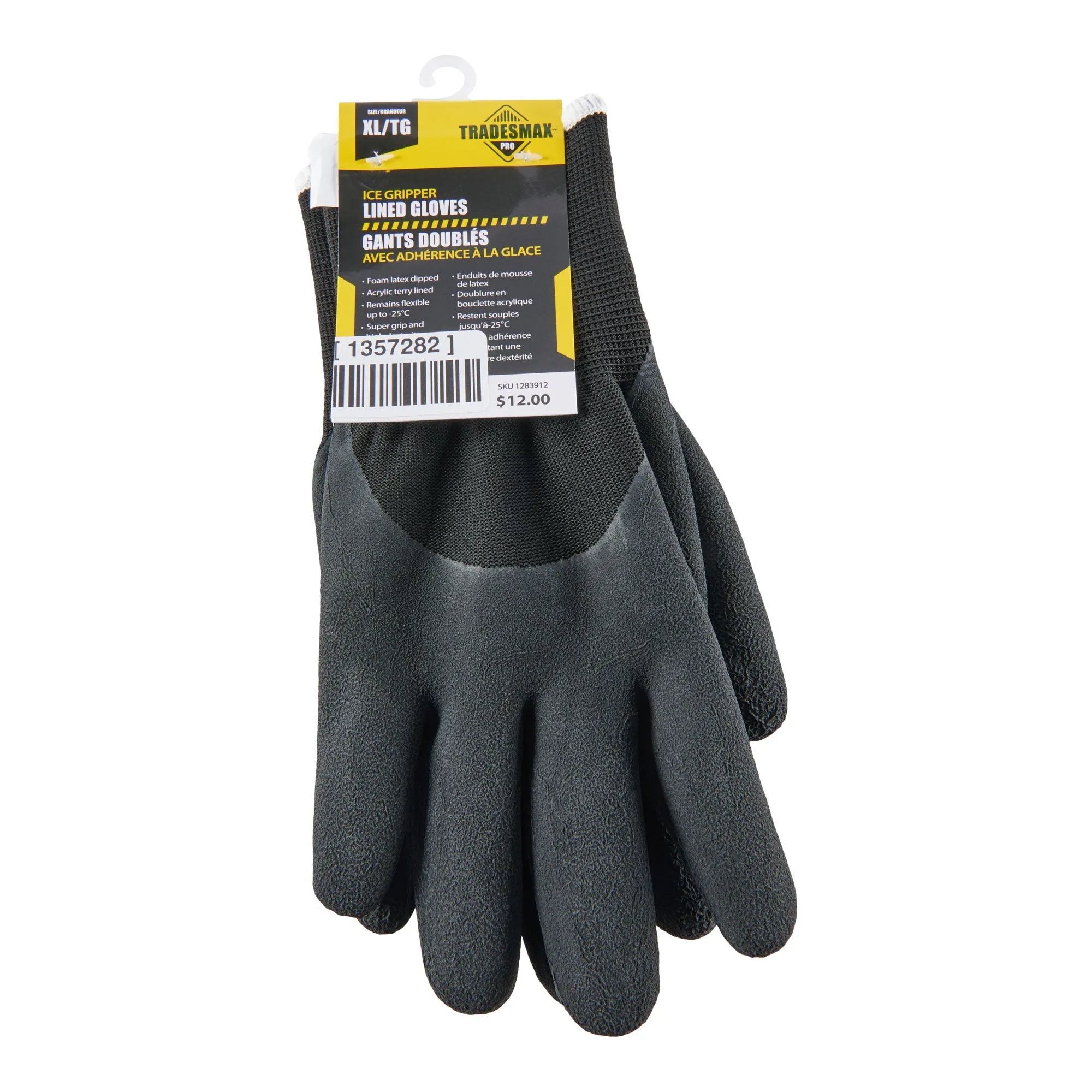 Tradesmax Pro Men's Ice Gripper Lined Work Gloves