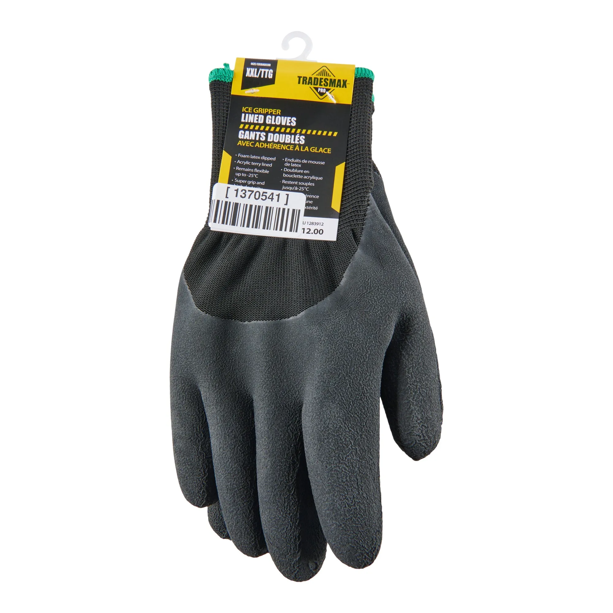 Tradesmax Pro Men's Ice Gripper Lined Work Gloves