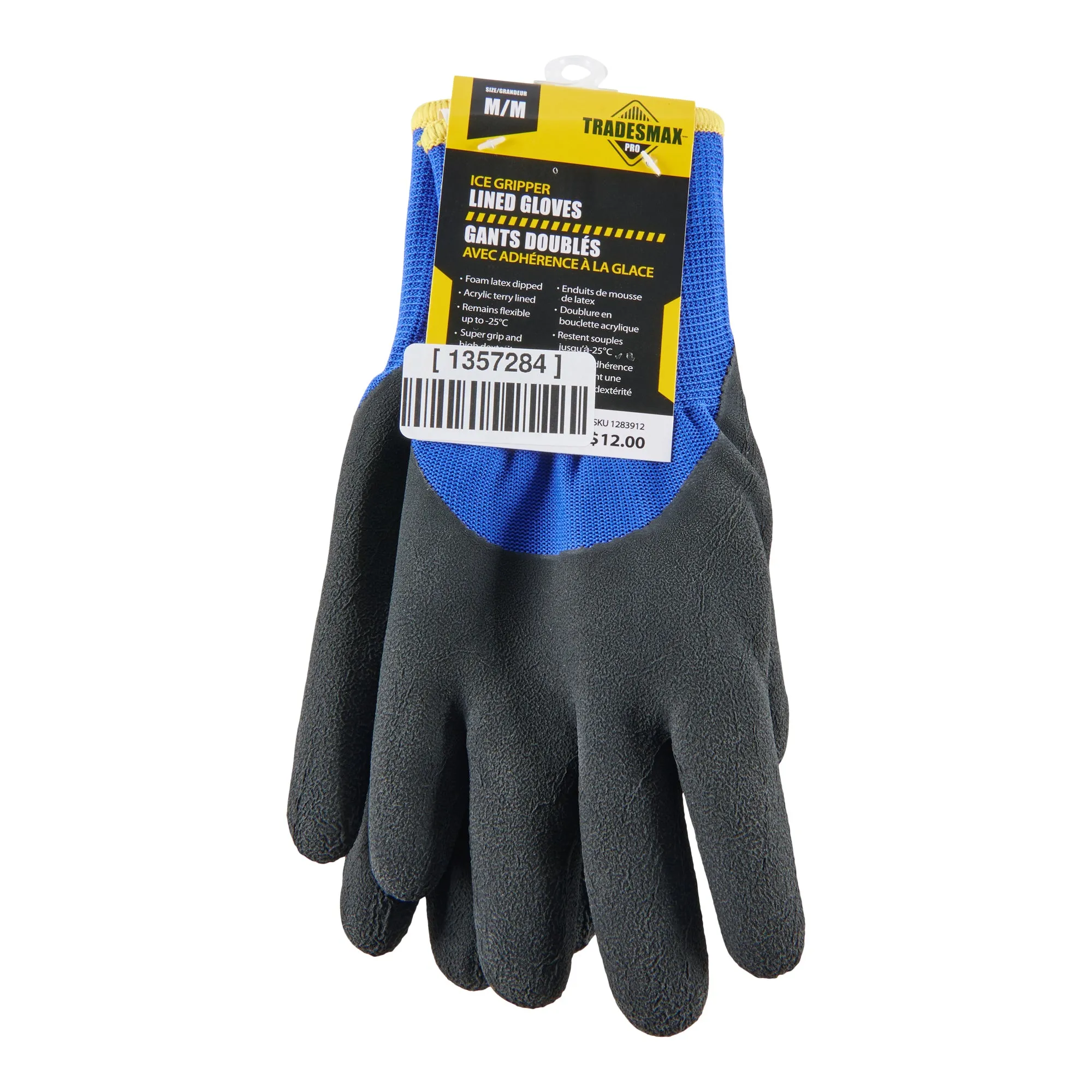 Tradesmax Pro Men's Ice Gripper Lined Work Gloves