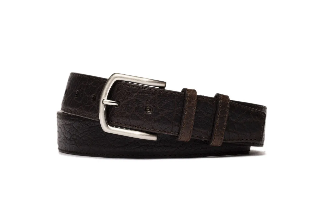Tucson American Bison Belt with Nickel Buckle