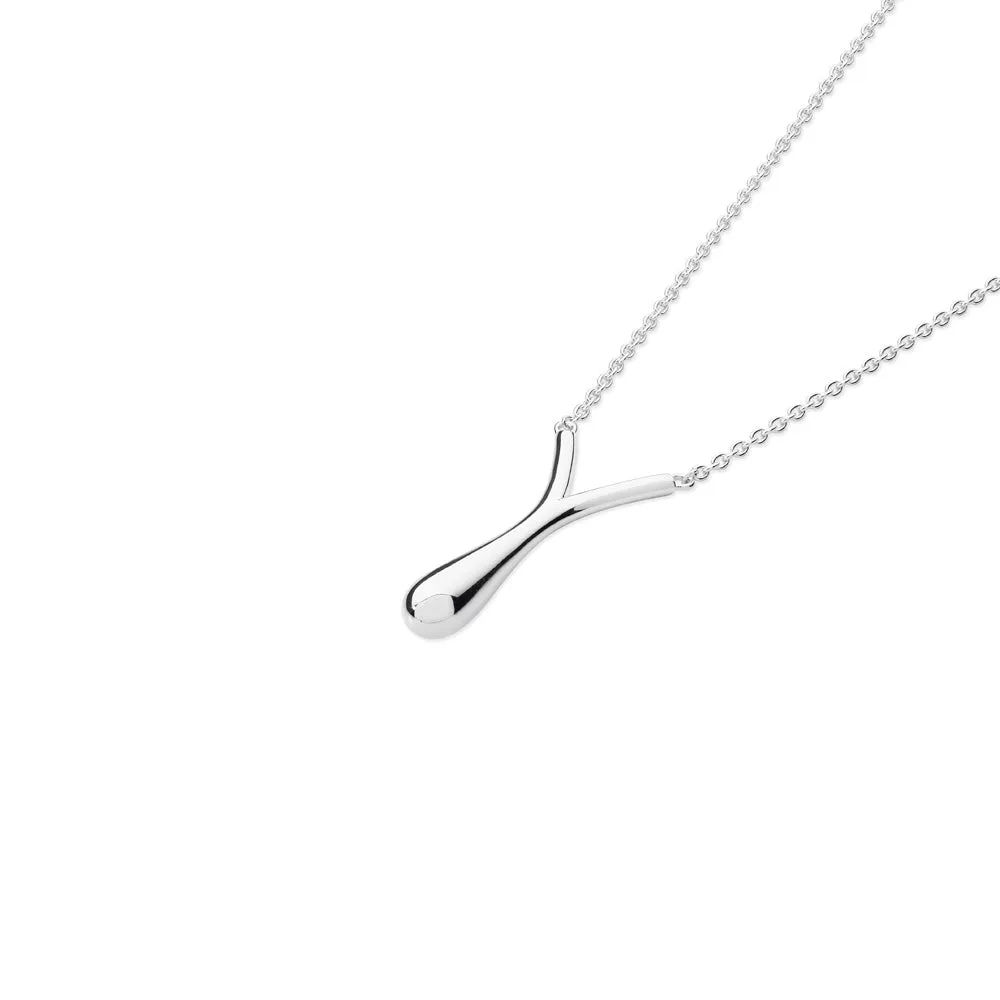 V Drip Pendant in Sterling Silver