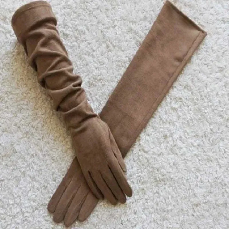 Women's Suede Gloves Winter