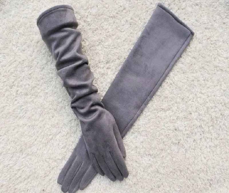 Women's Suede Gloves Winter