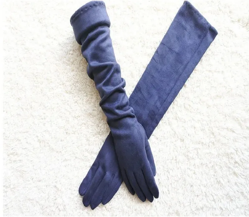 Women's Suede Gloves Winter