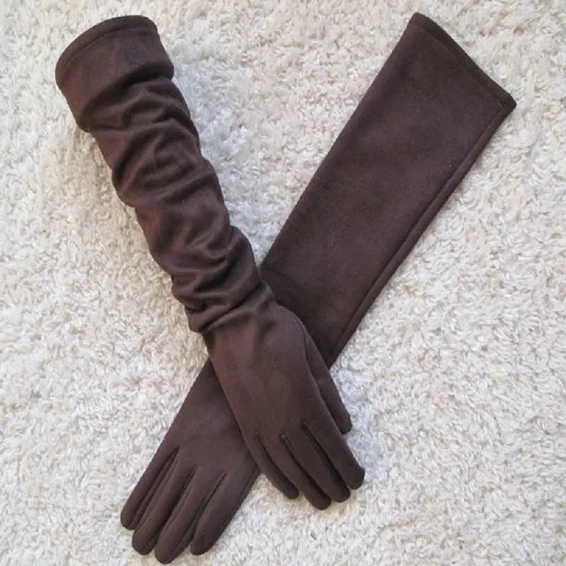 Women's Suede Gloves Winter